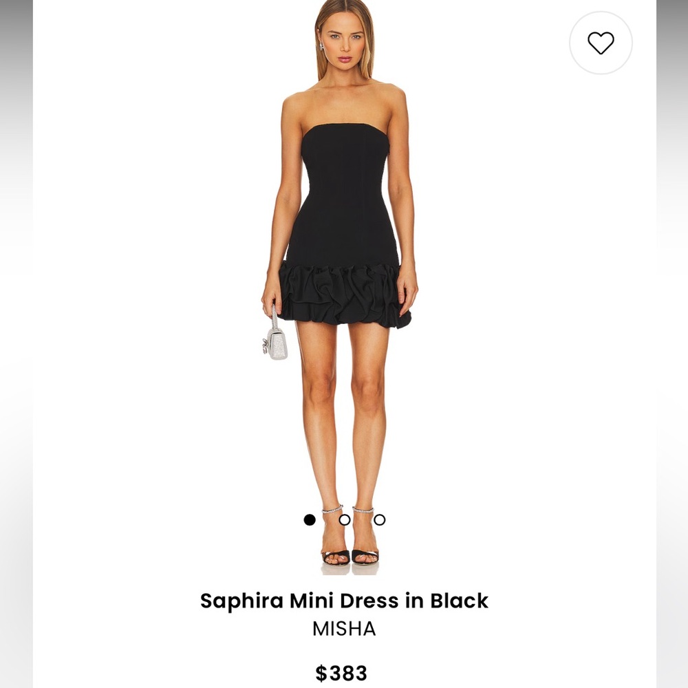 MISHA black mini dress